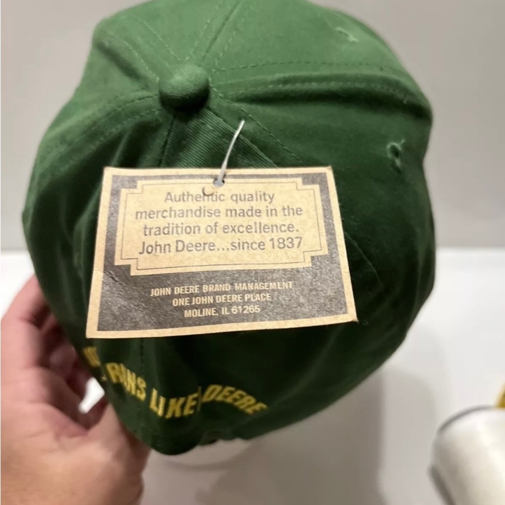 Vintage John Deere Tractor Owner's Edition Adjustable Trucker Hat Cap NEW - Picture 6 of 8